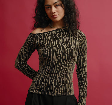 TILTIL Mula Longsleeve Glitter Gold - Things I Like Things I Love