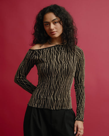 TILTIL Mula Longsleeve Glitter Gold - Things I Like Things I Love