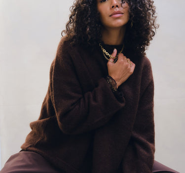 TILTIL Mulla Mohair Pullover Brown - Things I Like Things I Love
