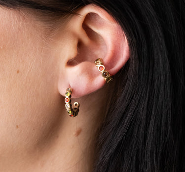 TILTIL Multi Stone Earcuff Goud - Things I Like Things I Love