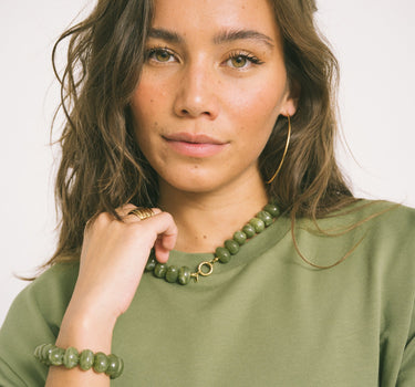 TILTIL Necklace Avocado Glow Gold - Things I Like Things I Love