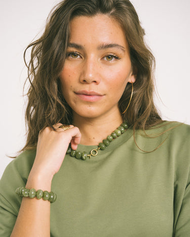 TILTIL Necklace Avocado Glow Gold - Things I Like Things I Love