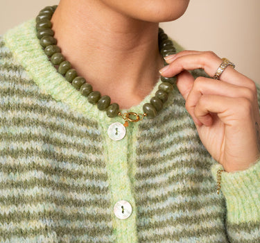 TILTIL Necklace Avocado Glow Gold - Things I Like Things I Love