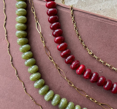 TILTIL Necklace Avocado Glow Gold - Things I Like Things I Love