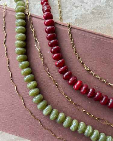 TILTIL Necklace Avocado Glow Gold - Things I Like Things I Love