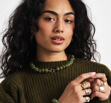 TILTIL Necklace Avocado Glow Gold - Things I Like Things I Love