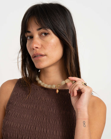 TILTIL Necklace Bead Fish Offwhite - Things I Like Things I Love