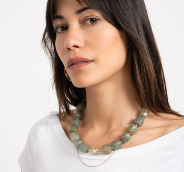 TILTIL Necklace Bead Shell Green - Things I Like Things I Love