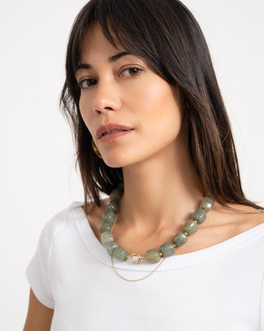 TILTIL Necklace Bead Shell Green - Things I Like Things I Love