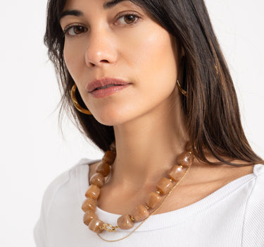 TILTIL Necklace Bead Sunny Brown - Things I Like Things I Love
