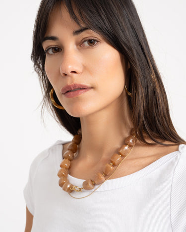 TILTIL Necklace Bead Sunny Brown - Things I Like Things I Love