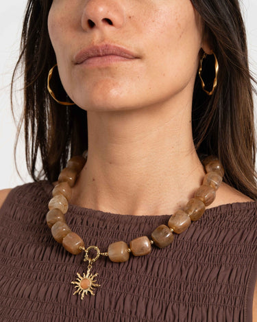 TILTIL Necklace Bead Sunny Brown - Things I Like Things I Love