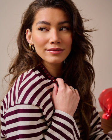 TILTIL Necklace Burgundy Glow Gold - Things I Like Things I Love