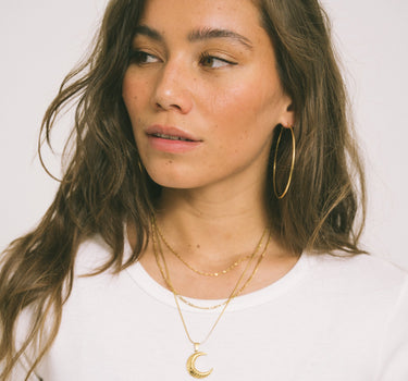 TILTIL Necklace Charm Lunar Gold - Things I Like Things I Love