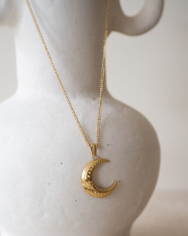 TILTIL Necklace Charm Lunar Gold - Things I Like Things I Love