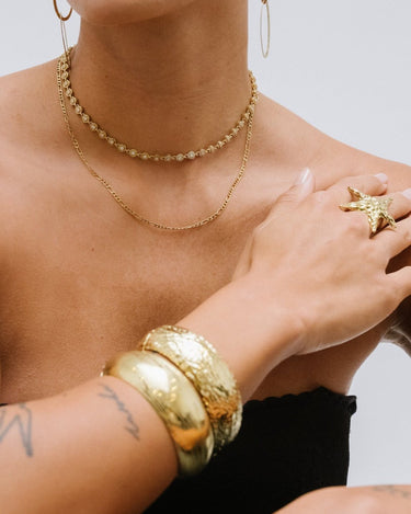 TILTIL Necklace Choker Strass Gold - Things I Like Things I Love