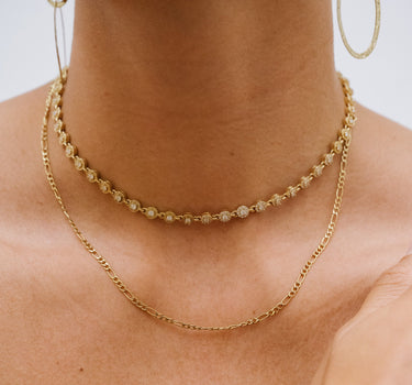 TILTIL Necklace Choker Strass Gold - Things I Like Things I Love