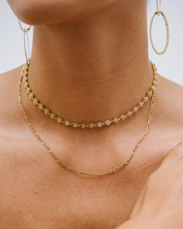 TILTIL Necklace Choker Strass Gold - Things I Like Things I Love
