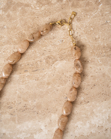 TILTIL Necklace Chunky Bead Taupe - Things I Like Things I Love