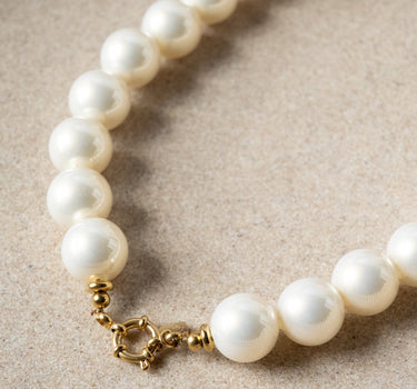 TILTIL Necklace Chunky Pearl Offwhite - Things I Like Things I Love