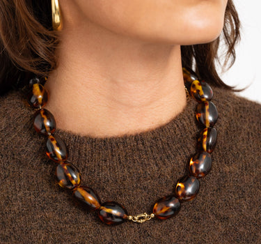 TILTIL Necklace Leo Glow Gold Brown - Things I Like Things I Love
