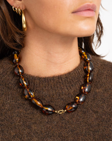 TILTIL Necklace Leo Glow Gold Brown - Things I Like Things I Love