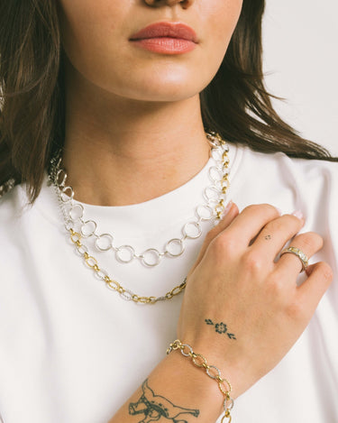 TILTIL Necklace Mixy Chain Gold & Silver - Things I Like Things I Love