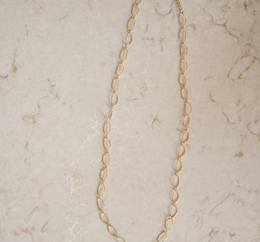 TILTIL Necklace Organic Hoops Long Gold - Things I Like Things I Love