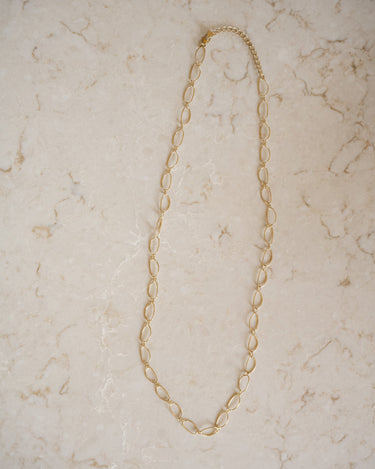 TILTIL Necklace Organic Hoops Long Gold - Things I Like Things I Love
