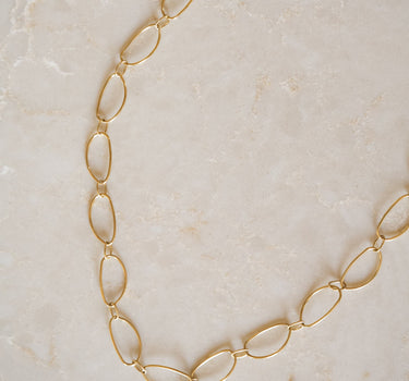 TILTIL Necklace Organic Hoops Long Gold - Things I Like Things I Love