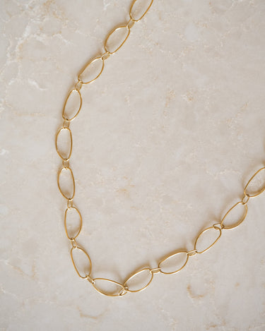TILTIL Necklace Organic Hoops Long Gold - Things I Like Things I Love