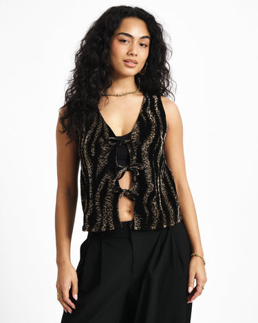 TILTIL Nelly Panter Gilet Black - Things I Like Things I Love