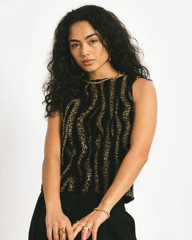 TILTIL Nelly Panter Gilet Black - Things I Like Things I Love