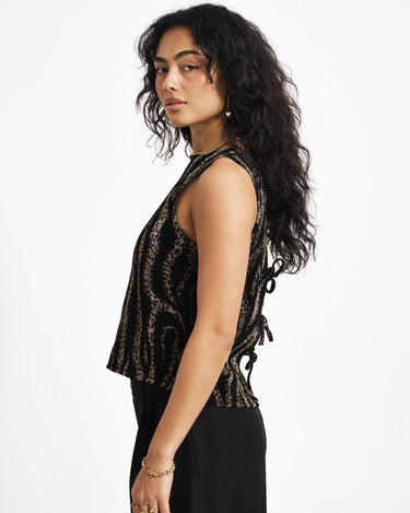 TILTIL Nelly Panter Gilet Black - Things I Like Things I Love