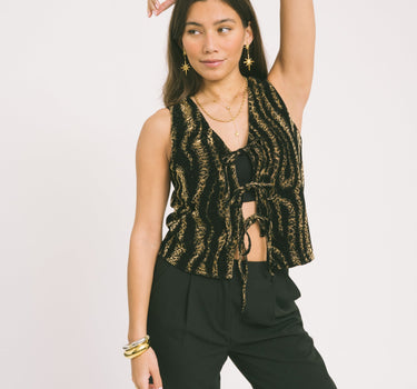 TILTIL Nelly Panter Gilet Black - Things I Like Things I Love