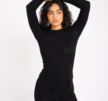 TILTIL Nila Top Flower Glitter Black - Things I Like Things I Love