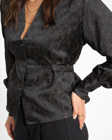 TILTIL Nova Blouse Floral Black - Things I Like Things I Love