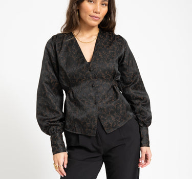 TILTIL Nova Blouse Floral Black - Things I Like Things I Love