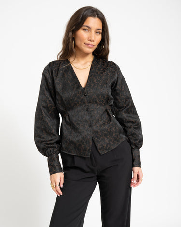 TILTIL Nova Blouse Floral Black - Things I Like Things I Love