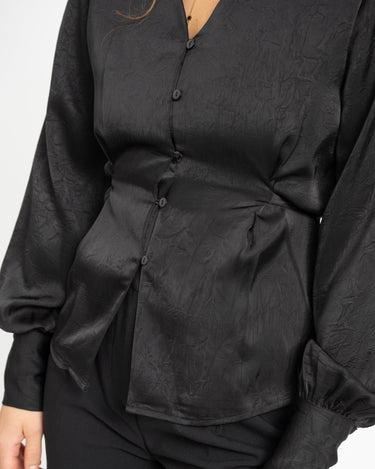 TILTIL Nova Satin Blouse Black - Things I Like Things I Love