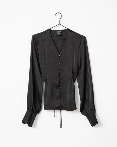 TILTIL Nova Satin Blouse Black - Things I Like Things I Love