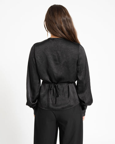 TILTIL Nova Satin Blouse Black - Things I Like Things I Love