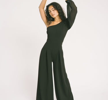 TILTIL Nyna One Shoulder Jumpsuit Black - Things I Like Things I Love