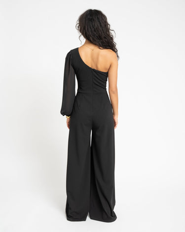 TILTIL Nyna One Shoulder Jumpsuit Black - Things I Like Things I Love