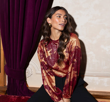 TILTIL Oi - Vi Blouse Burgundy - Things I Like Things I Love