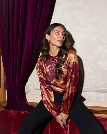 TILTIL Oi - Vi Blouse Burgundy - Things I Like Things I Love