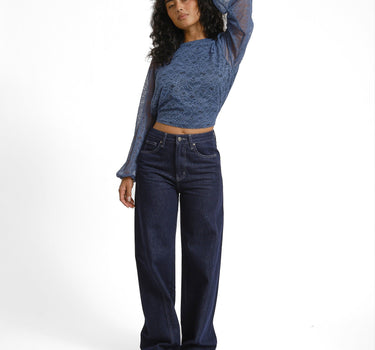 TILTIL Oi-Vi Lace Blouse Blauw - Things I Like Things I Love