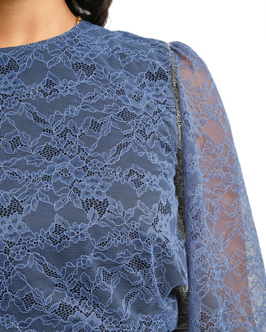 TILTIL Oi-Vi Lace Blouse Blauw - Things I Like Things I Love