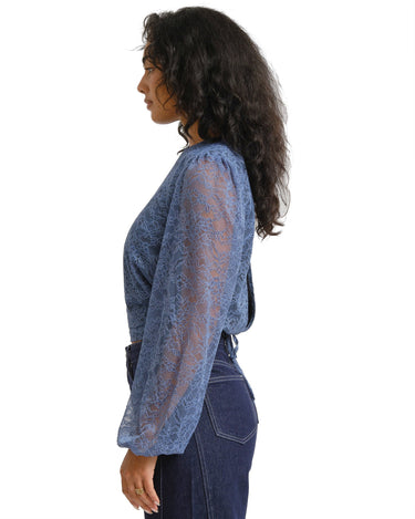 TILTIL Oi-Vi Lace Blouse Blauw - Things I Like Things I Love