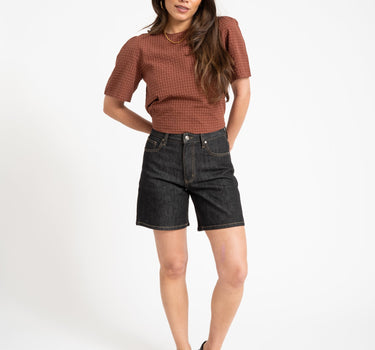 TILTIL Oi - Vi Shortsleeve Blouse Brown - Things I Like Things I Love